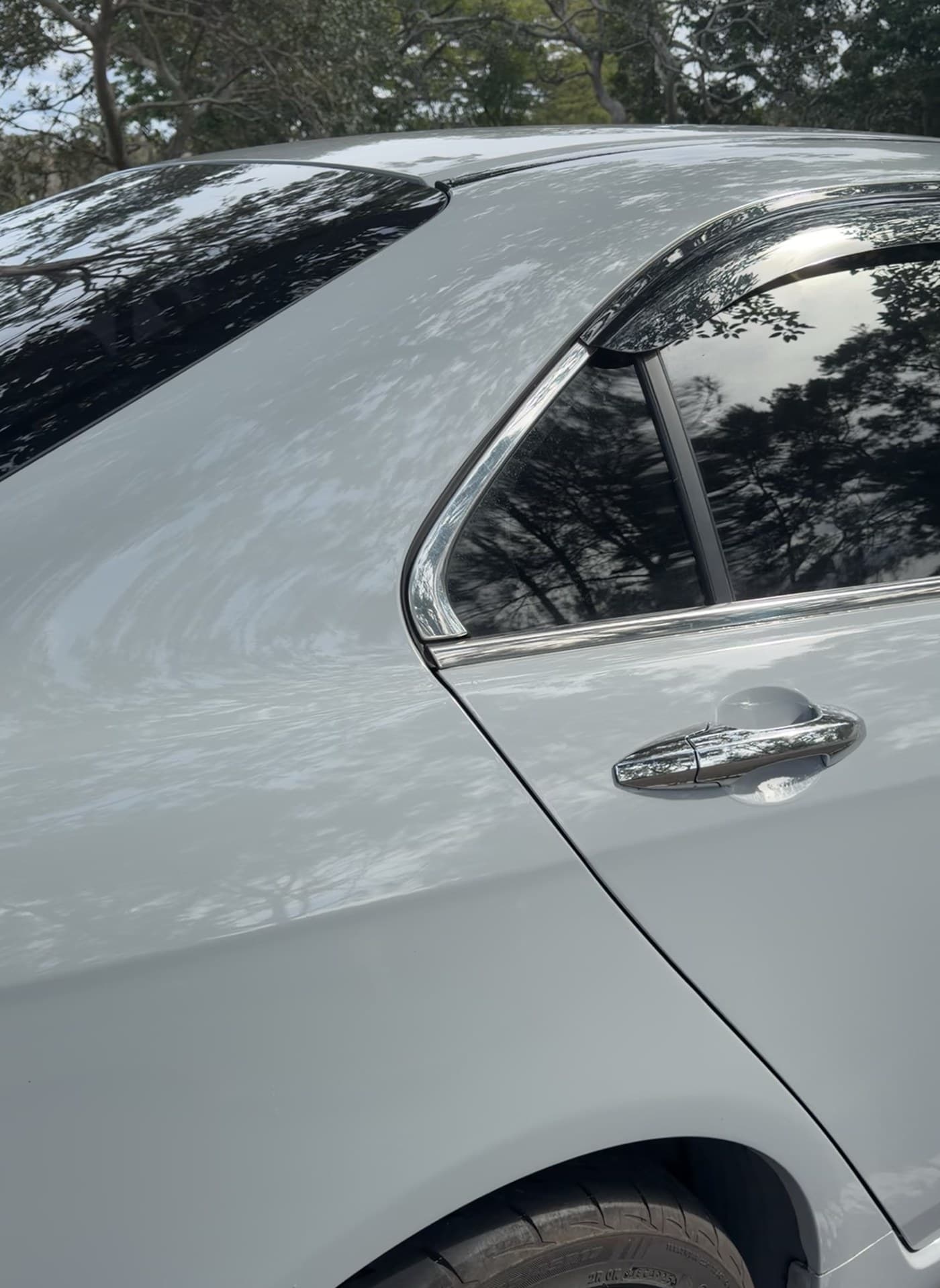 Panel edge close-up